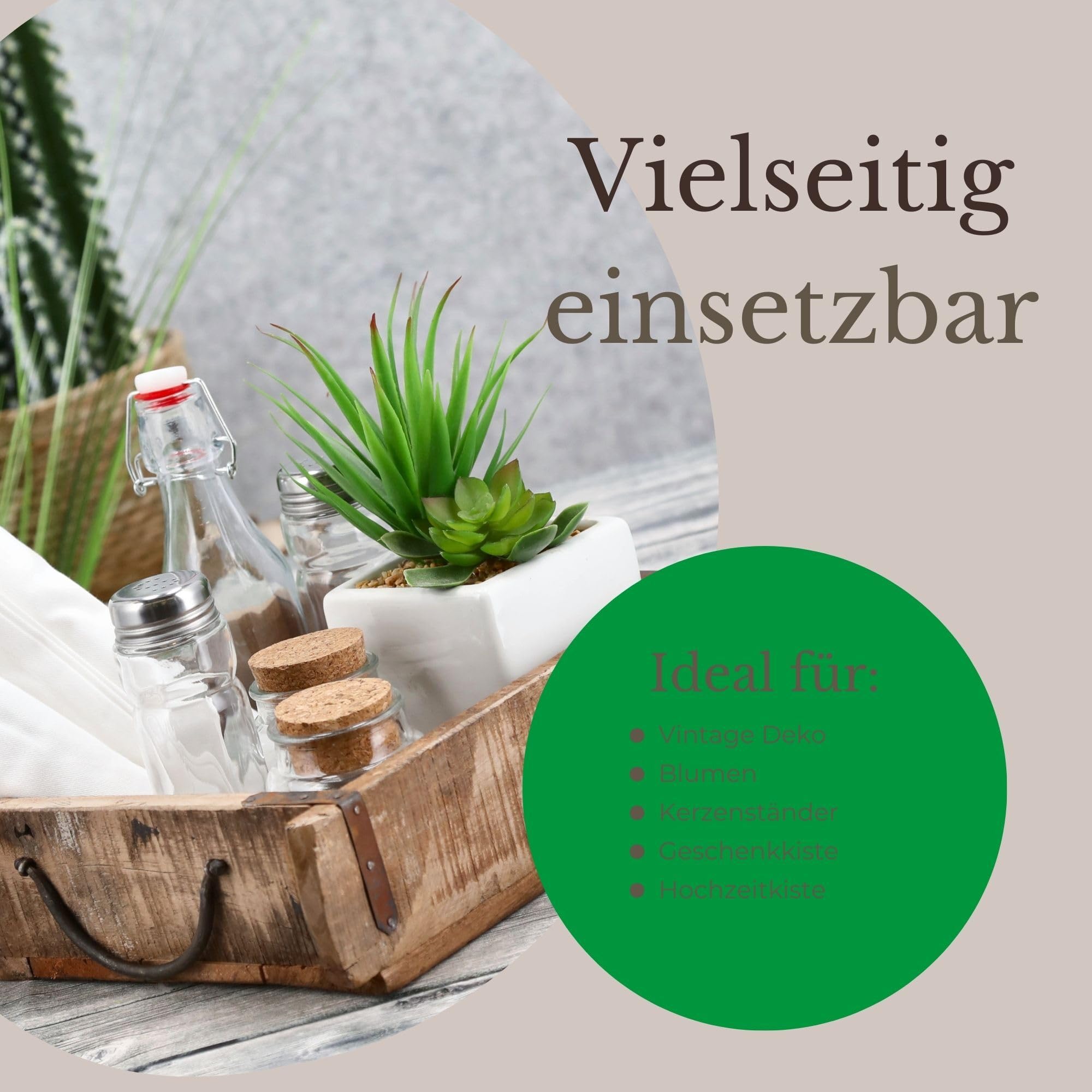 Novaliv 6X Holzkiste Vintage 30 x 25 x 8 cm Alte Ziegelform Holz Groß Allzweckkiste aus recyceltem Altholz Jede Form EIN Unikat ? Vintage Kiste Deko