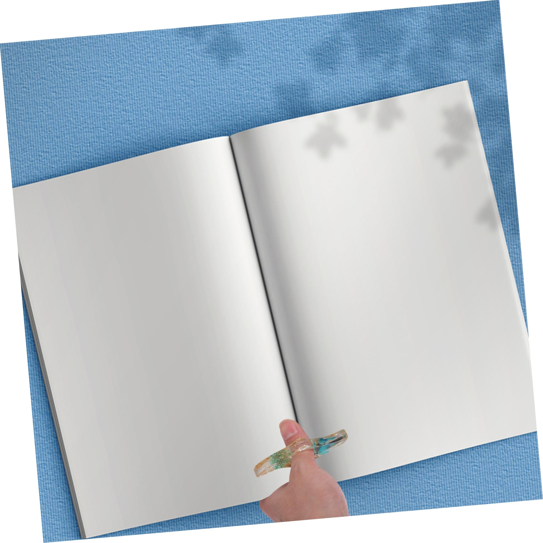 Porta Pagine di Libri in Plastica Resistente, Supporto di Lettura Multifunzione Foro Levigato