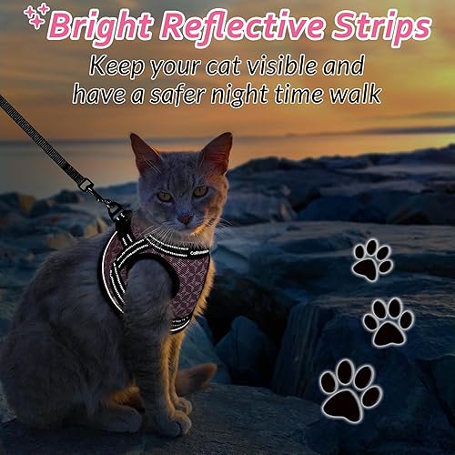 Miniatura 6 de CatRomance Arnés y correa para gatos juego de arnés y correa a prueba de escape para caminar