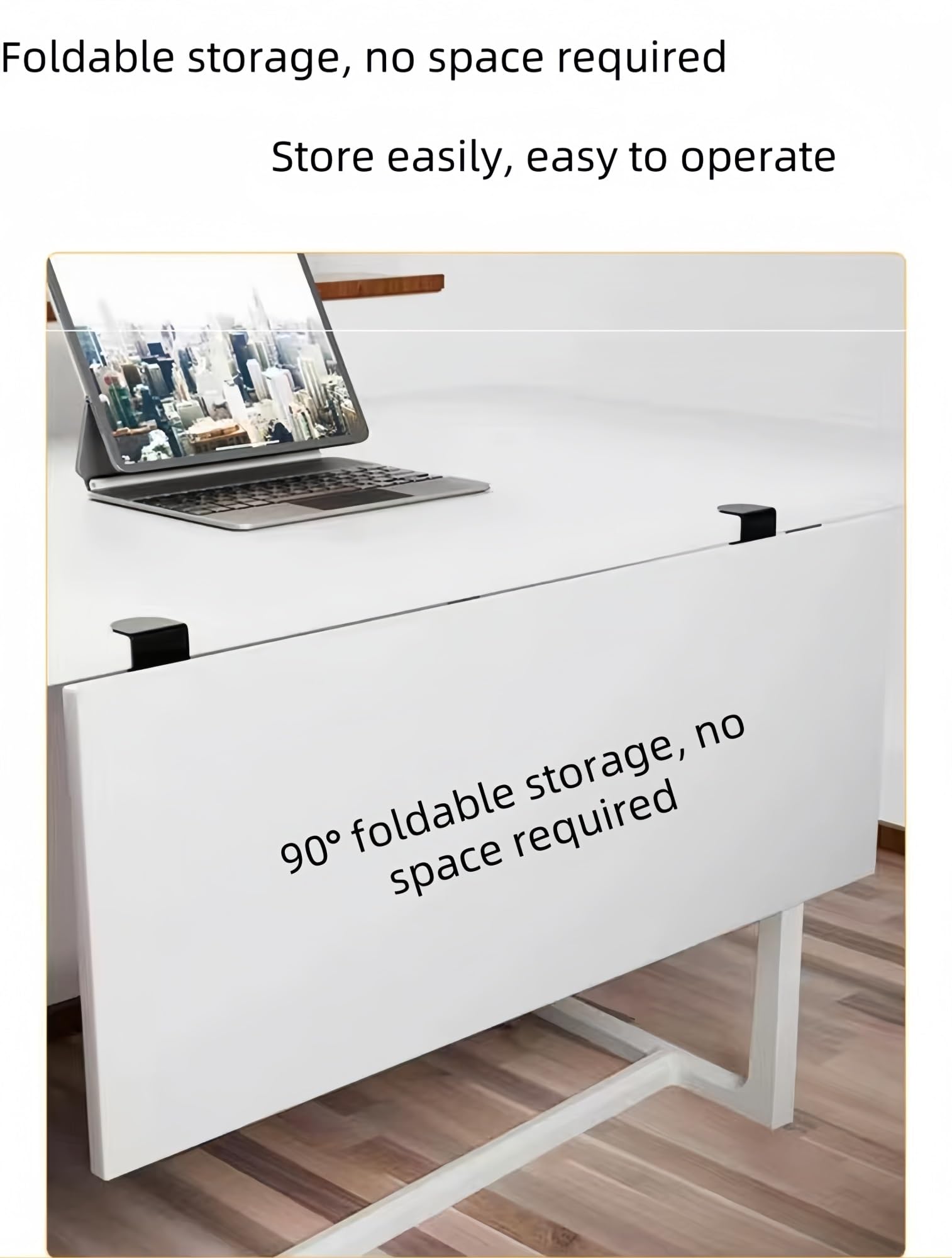 Ergonomiczna składana taca do biurka, 30 x 120 cm, oszczędzająca miejsce, klawiatura i akcesoria do stołu do jadalni, do domu i biura