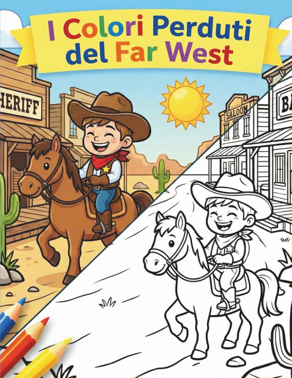 I Colori Perduti del Far West: Una storia da leggere e da colorare