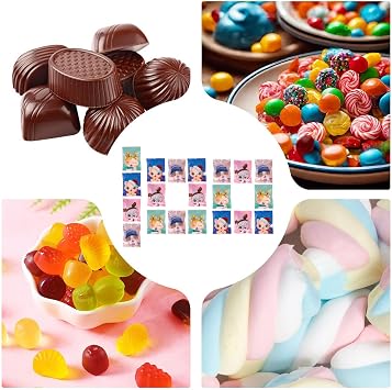 Candy Bags for Party Favors 100 Pieces Storage Pouch Cat Pattern