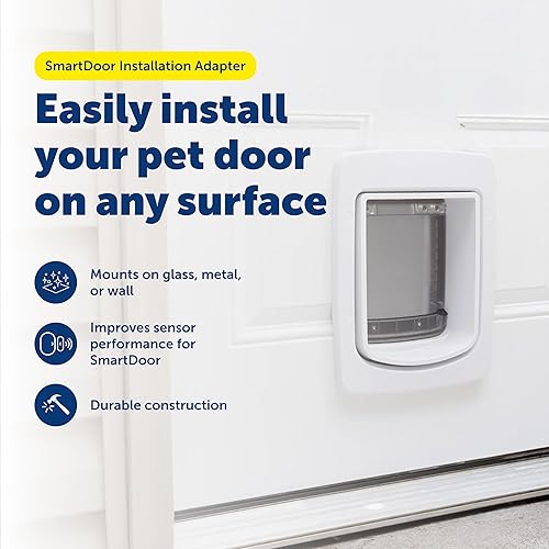 Miniatura 23 de PetSafe SmartDoor - Adaptador de instalación de puerta para mascotas, permite la instalación en metal, vidrio y paredes, minimiza la interferencia