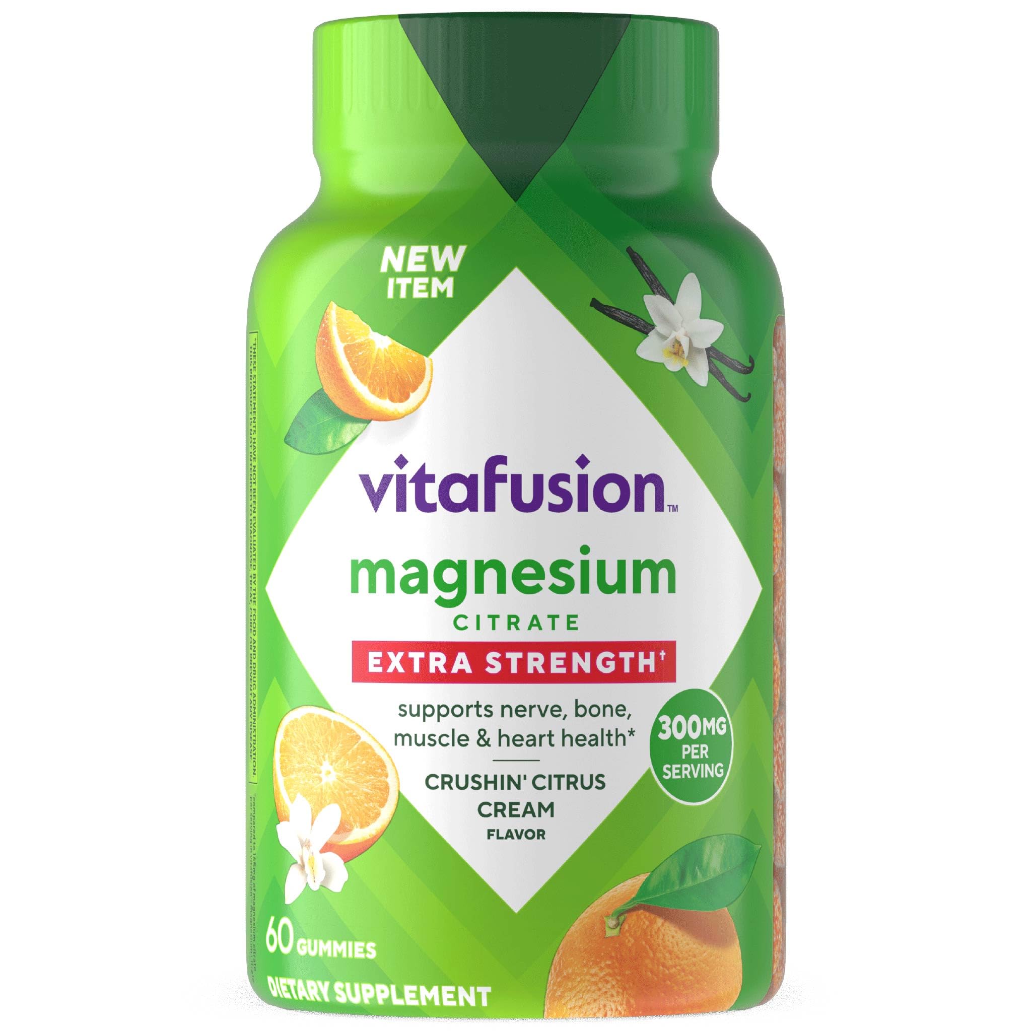 Vitafusion Magnesium Citrate Gummies | Extra Strength 300 mg Per 2 Gummies