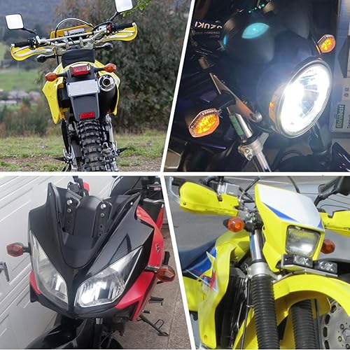 Miniatura 6 de GZYF LIRU - Indicador de señal de giro LED para motocicleta, luz intermitente ámbar para Suzuki SV 650S, SV 1000 NS, SFV 650 Gladius, DR-Z 400S,