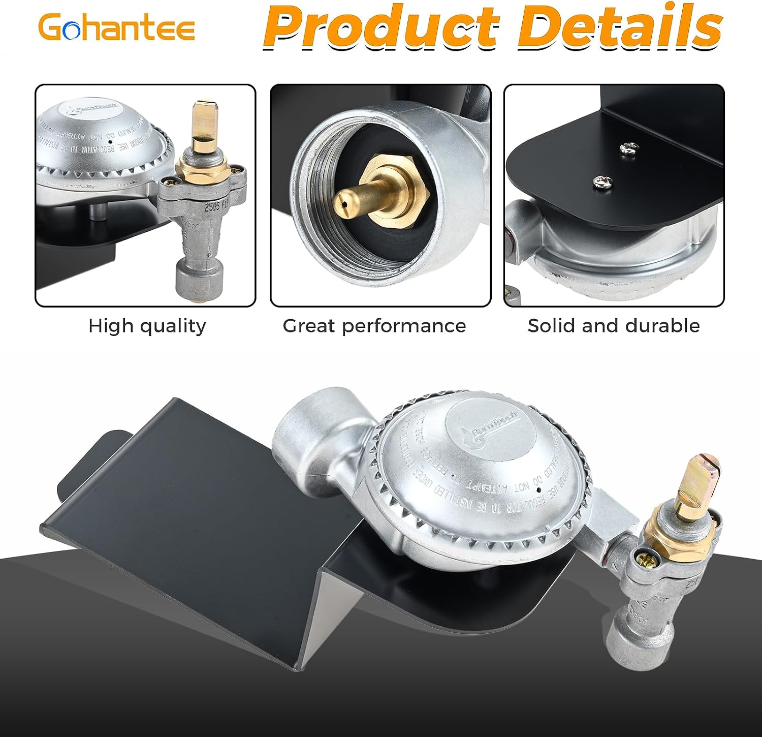 gohantee 64866 Gas Grill Valve Regulator Replacement for Weber Q1000 Q1200 Series 51060001 50060301 51010001 51040001 Gas Grills, Weber 64866 Contorl Valve Regulator Assembly