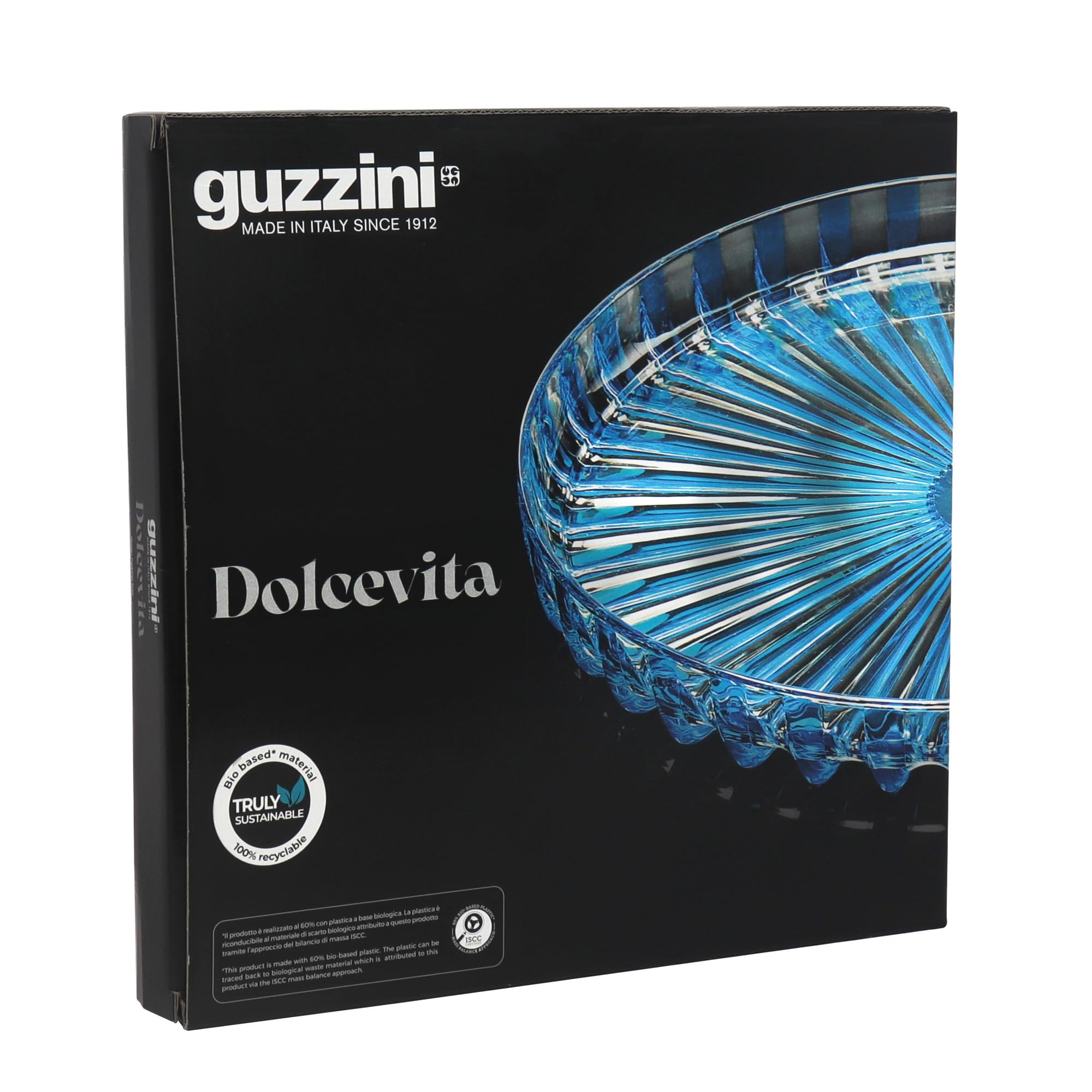 GUZZINI - Vassoio Tondo "Dolcevita", Bio-Based Plastic, Madreperla, 31x31xh3,5