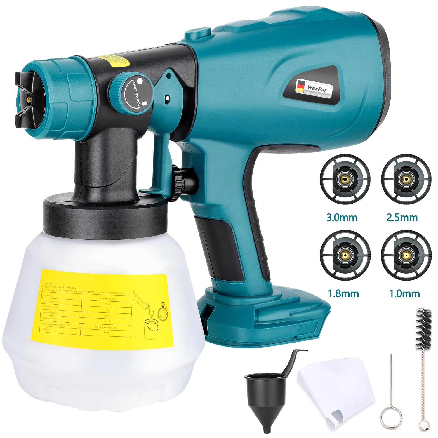 コードレススプレーガン 電動 スプレーガン 塗装 マキタ 18V バッテリー対応 Amazon | Holedaya コードレススプレーガン 充電式 電動スプレー