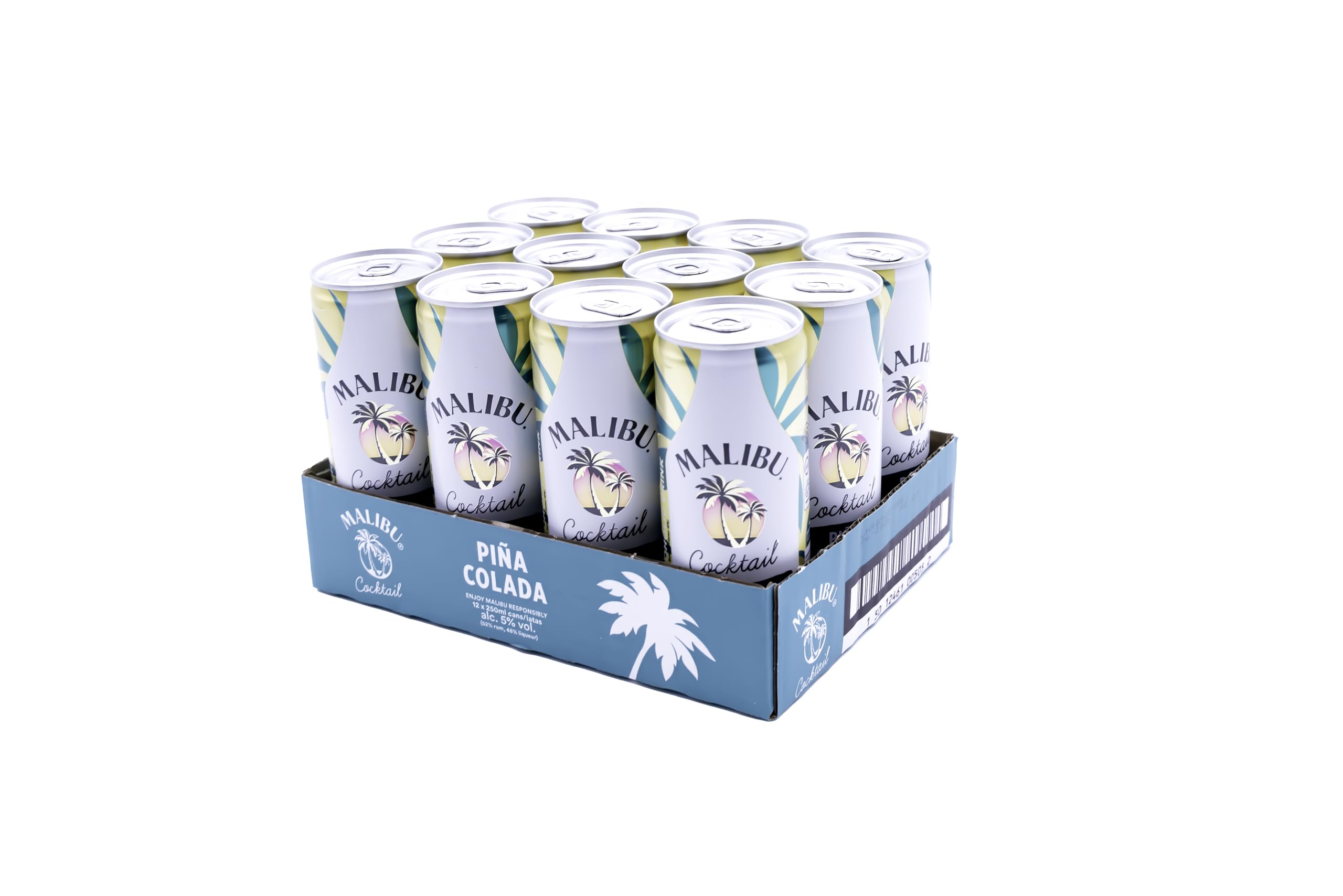 Malibú Piña Colada REDI Cóctel 12 unidades - 250 ml