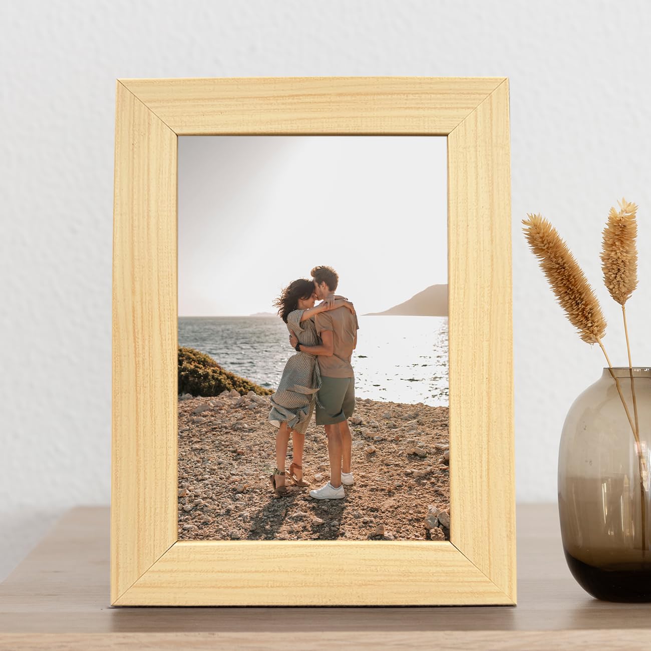 Art Street Customized Table Photo Frame With Photo Upload, Birthday, Anniversary Gift for Husband, Couple, Brother, Sister, Parrents (6x8 Inch, Beige) (B0C9HL3H7T) Amazon Price History, Amazon Price Tracker