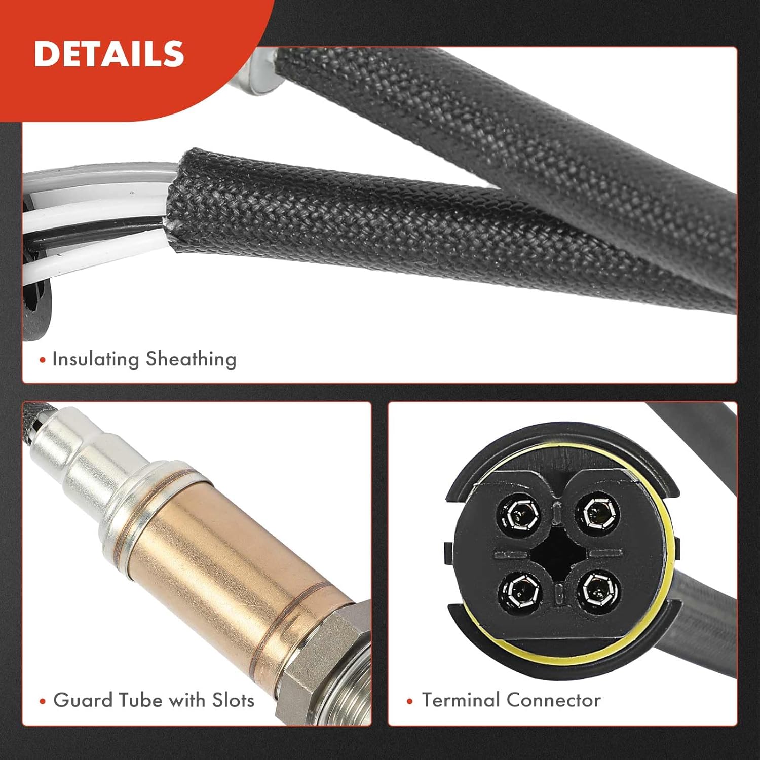 A-Premium O2 Oxygen Sensor Compatible with Mercedes-Benz E320 1998-1999, E420 1997, E430 1998-1999, E55 AMG 1999, SL500 1999-2002, 3.2L 4.2L 4.3L 5.0L 5.5L, 2-PC Set, Replace# 0005409017