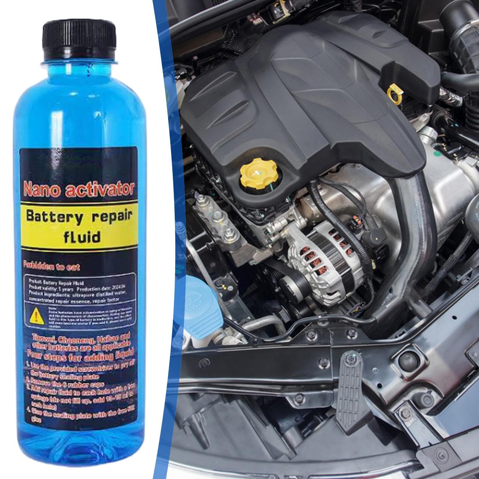 Reactivador de batería avanzado, restaurador de celdas de energía automotriz, aditivo con renovación, solución de electrolitos de fórmula, motor con precisión, mantenimiento de vehículos para mecánico — view 9