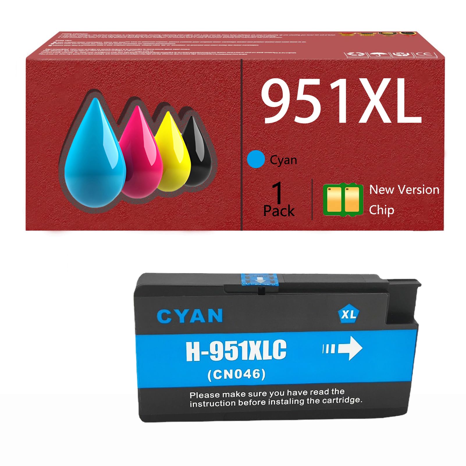 5PK Fits HP 950 XL 951 XL For OfficeJet Pro 8100 8600