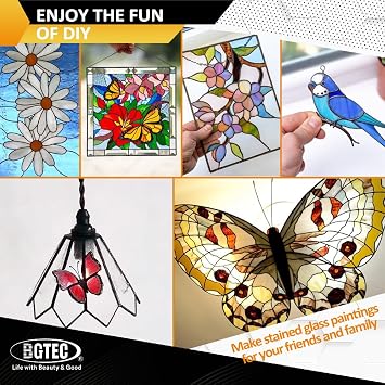 BGTEC Stained Glass Grinder Bit - 1 External Thread, Copper & Chrome, Glass, Ceramic, Stone