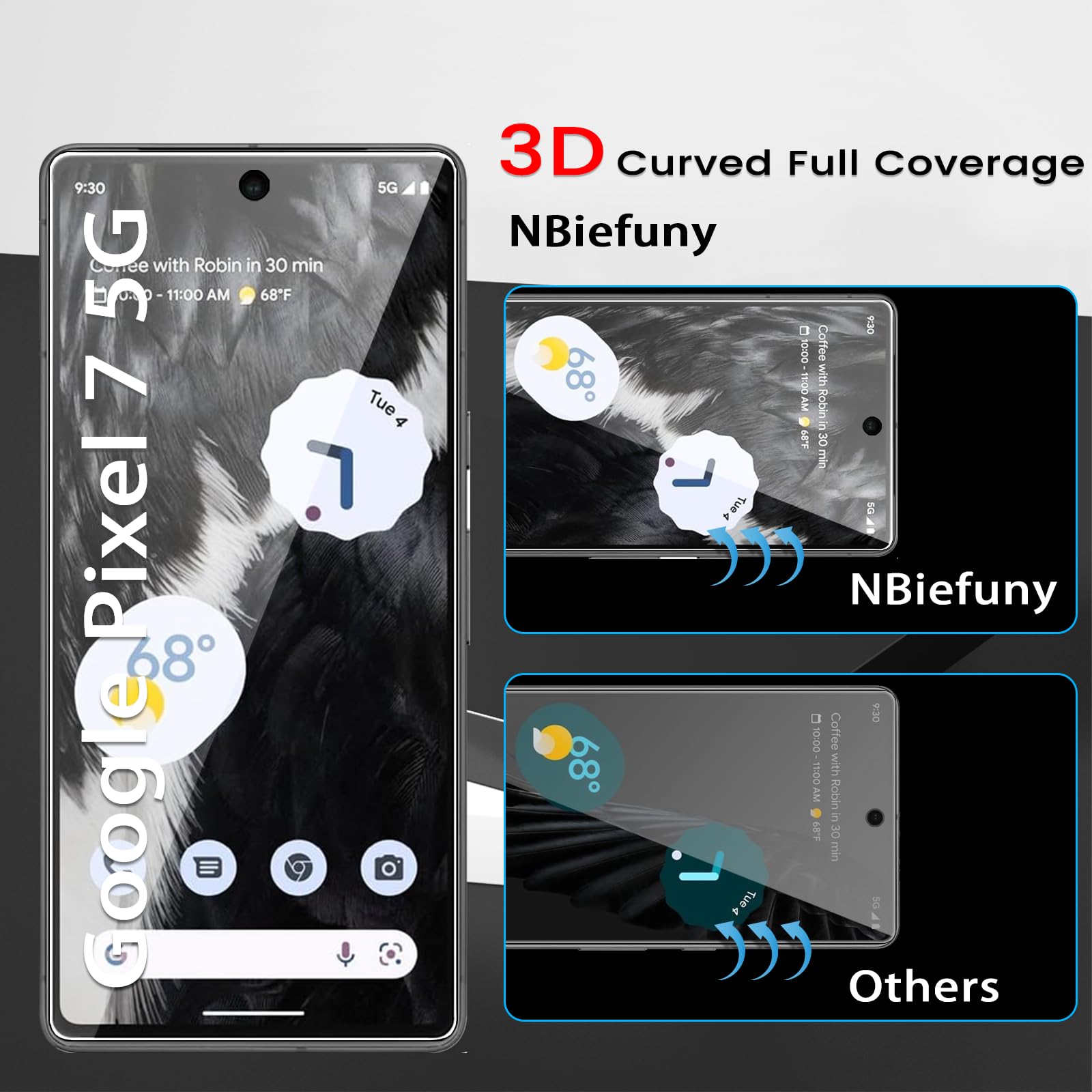 4 Pièces Protection écran Pour Pixel 7 Pro 2 Pièces TPU Film 2