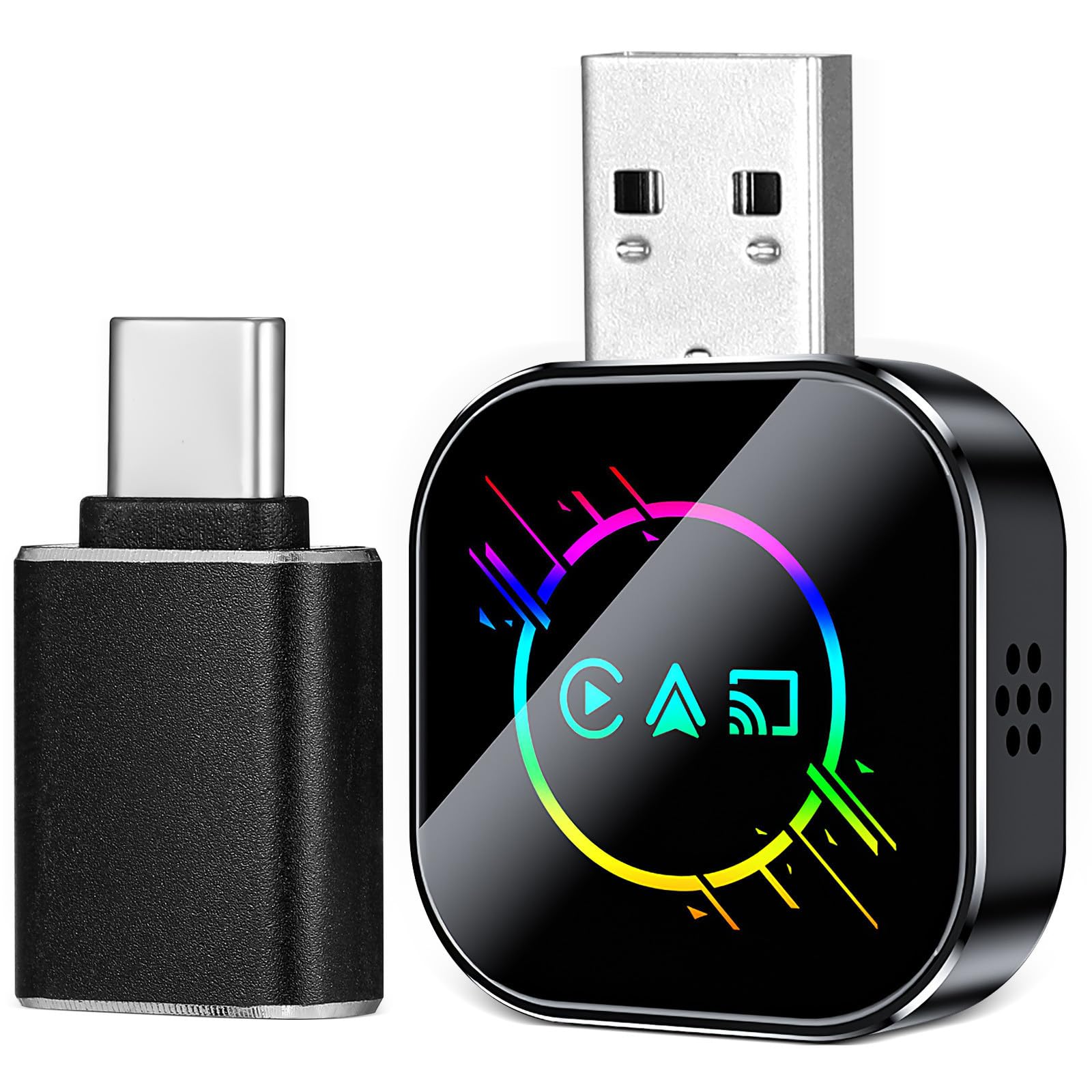 Adattatore Auto Wireless Compatto USB a C per Mirroring