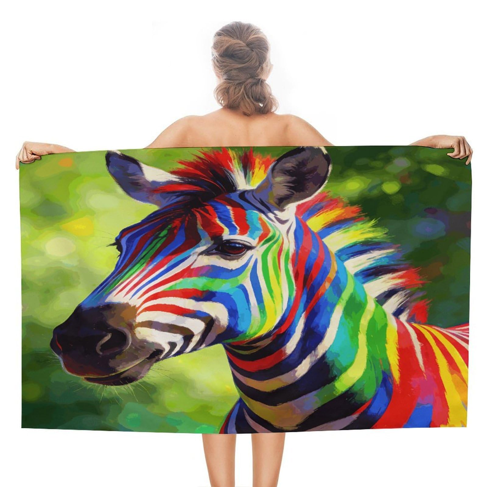 LZQPOEAS Dreams in The Forest Beach Towel 51x31 Inch Oversized Soft Bath Towel Luxury Plush Thick Hotel Swim Pool Towels Super Quick Dry Travel Towels for Camping Gym Sports Yoga