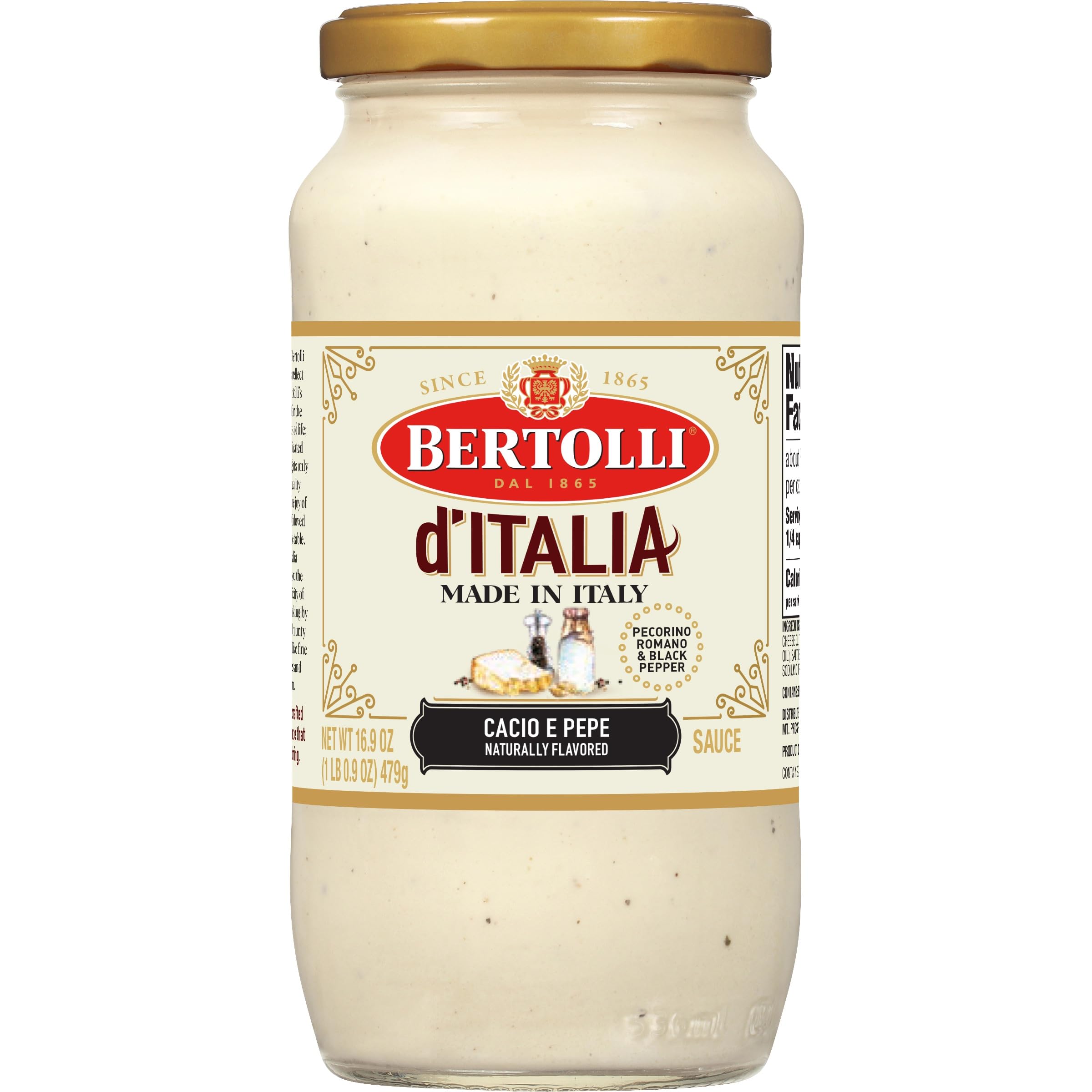 Amazon.com : Bertolli d'Italia Cacio e Pepe Pasta Sauce, Italian