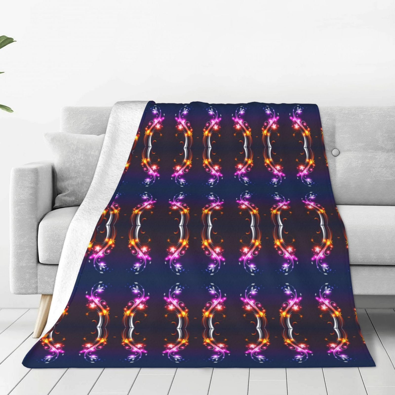 Couverture micro-polaire douce pour moments de détente sur le canapé ou dans votre chambre