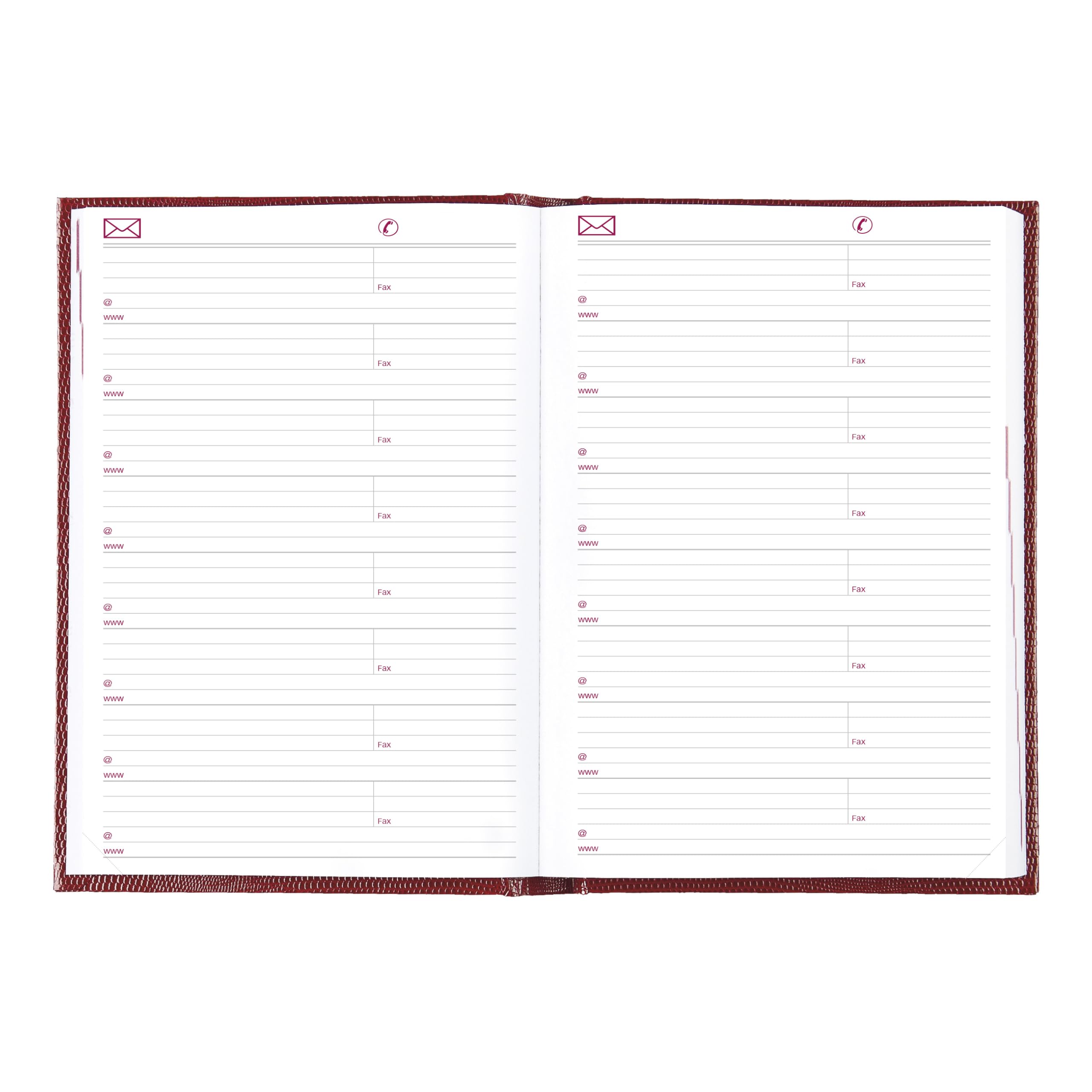 Brownline® - Agenda giornaliera/mensile tradizionale 2027, 12 mesi, da gennaio a dicembre, rilegatura perfetta, 21 x 14,6 cm, rosso brillante (CB389.RED)