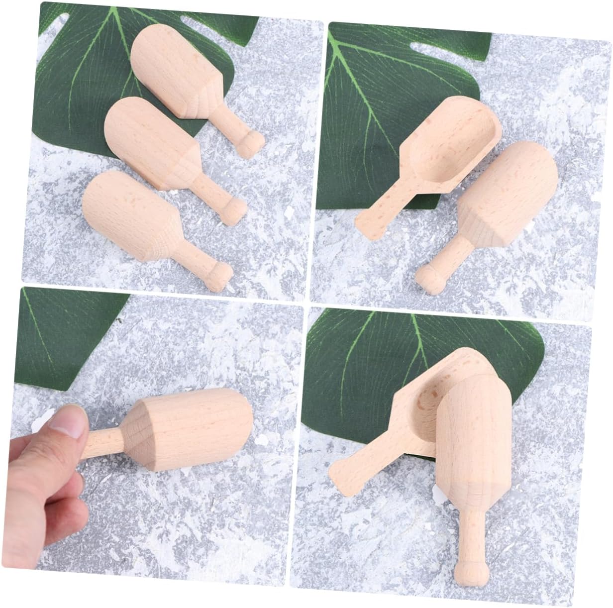 Mini Shovel Spoons Tea Spoon Scoops 20pcs for Kitchen Tea Shop Restaurant