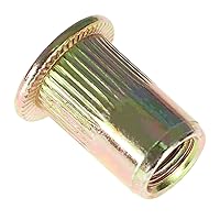 Vista 5 de 100 piezas M6 Kit de tuercas remachadoras Kit surtido de tuercas de remache cabeza plana roscada tuerca de inserción