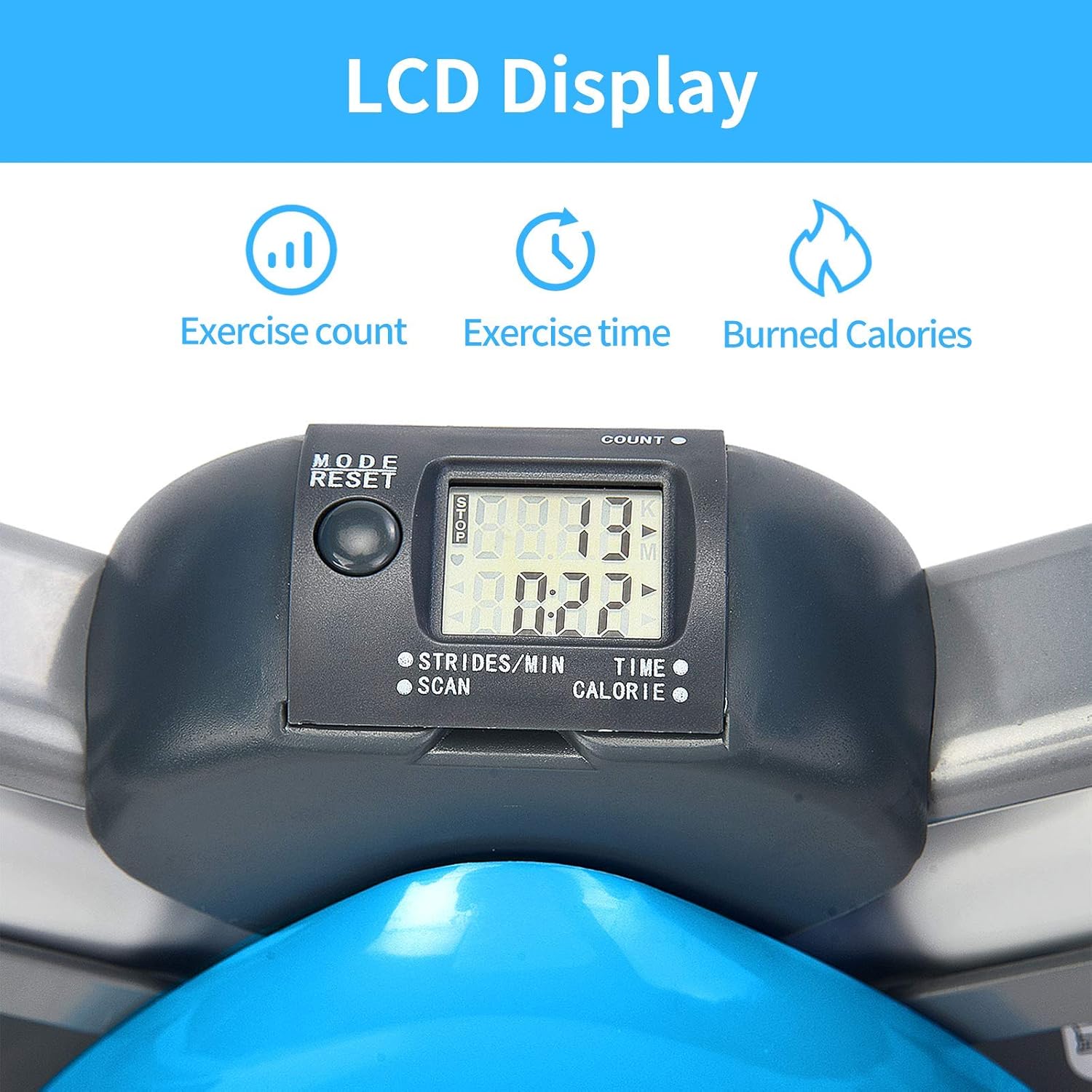 L NOW Mini Stair Stepper for Exercise Equipment Stair Stepper Machine with Resistance Bands and LCD Monitor,Mini Stepper for Indoor Workout : Sports & Outdoors