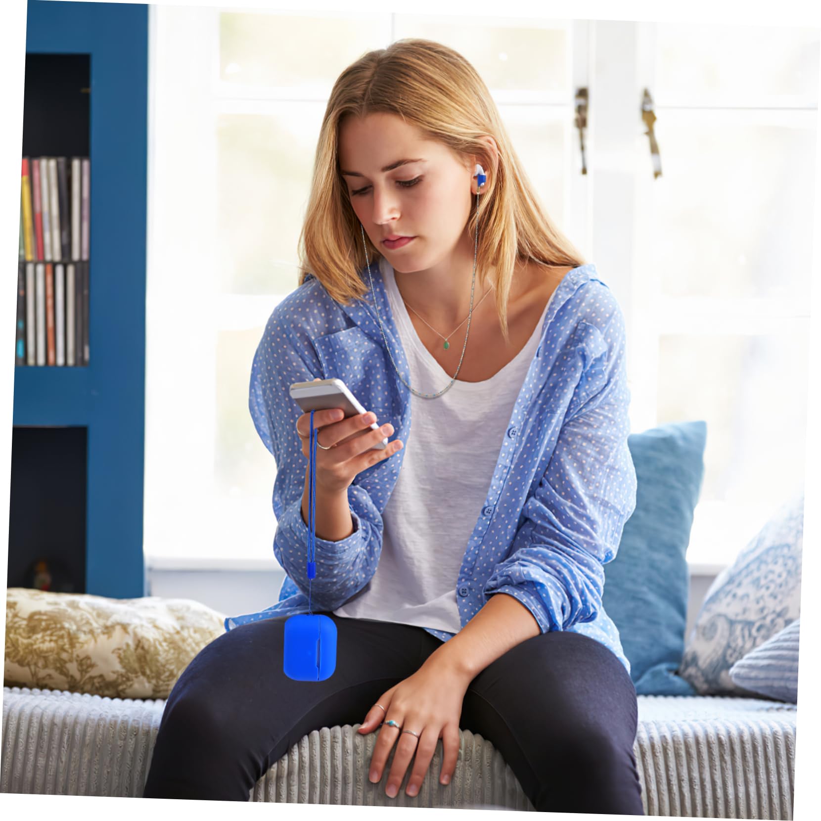 DOITOOL 5stücke Earbuds Silikonhülle Mit Anti-Lost Lanyard Schutzhülle Für Tragbares Design Kratzfest Kompatibel Mit Für Unterwegs