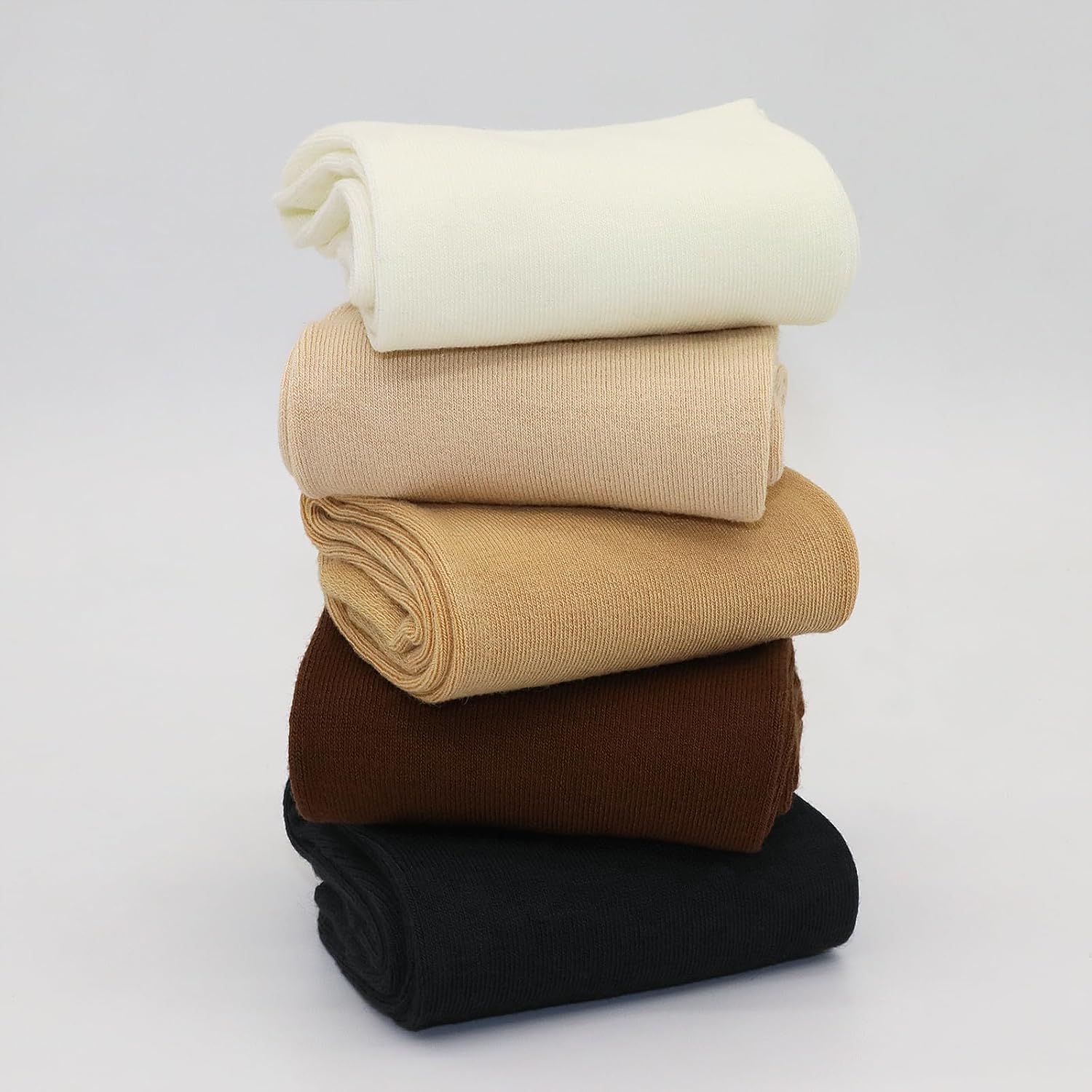 SERISIMPLE Women Thin Viscose Bamboo Socks Crew Lightweight Above Ankle Casual Dress Sock For Ladies Bootie Trouser 5 Pairs - Image 5