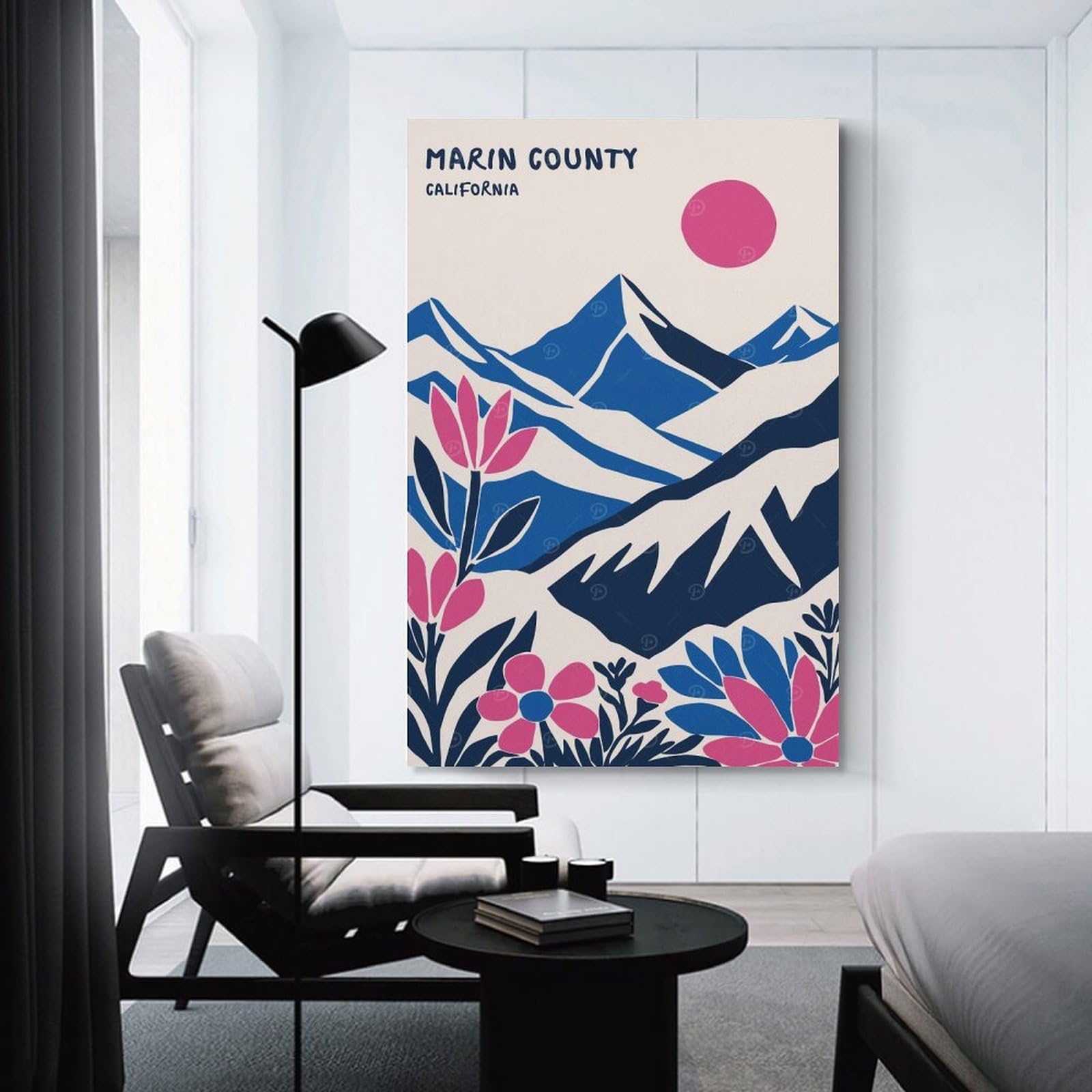Junmoney Marin Country California Room Decor Wall Art, 20x30inch(50x75cm), for Bedrooms, Workspaces And Everyday Interiors, An Adaptable Decor Piece for Home Use