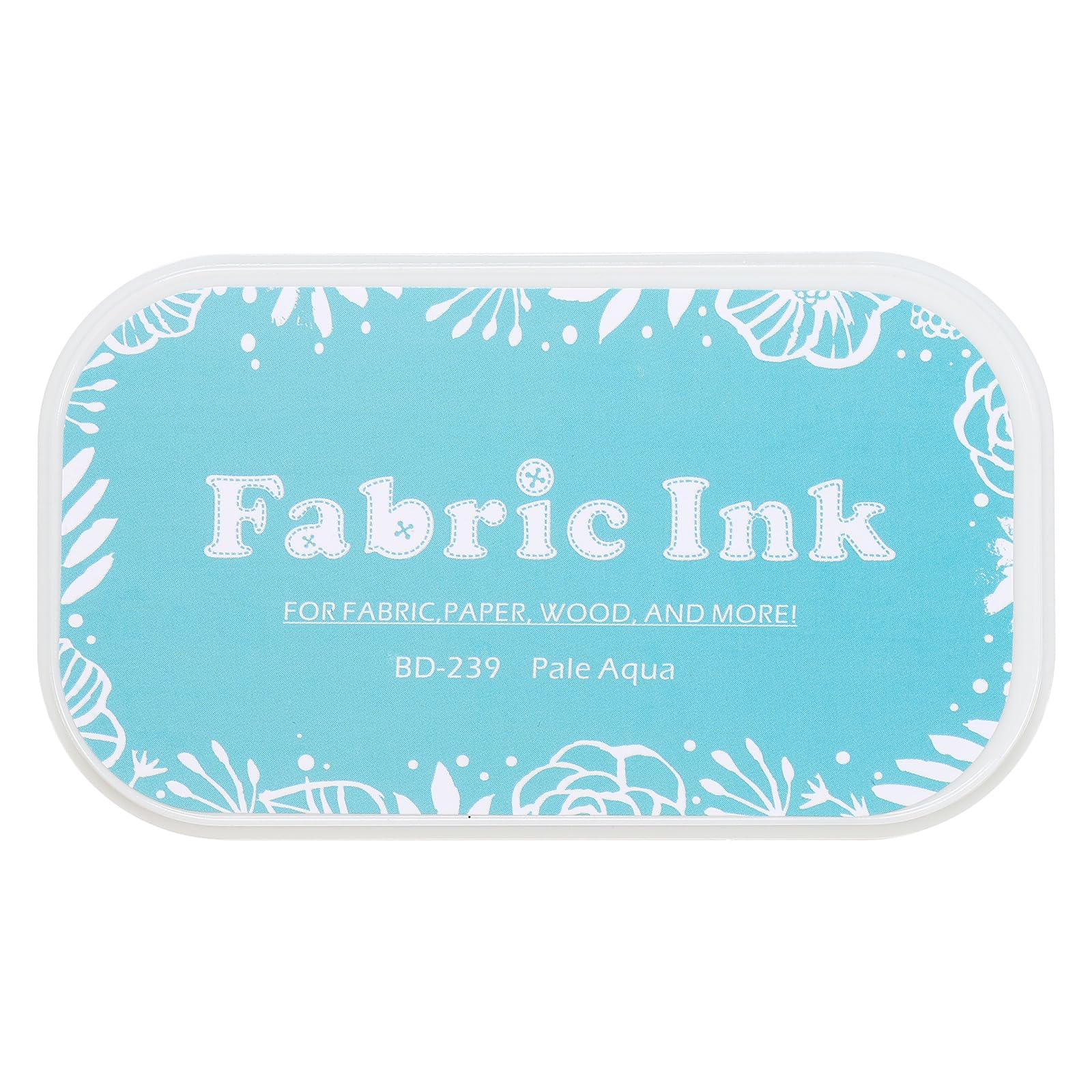 sourcing map Ink Pads for Stamps, 3.7x2.2 Inch Fabric Ink Pad for Cloth, Wood, Paper, Fingerprint, DIY Card Making, Lake Blue
