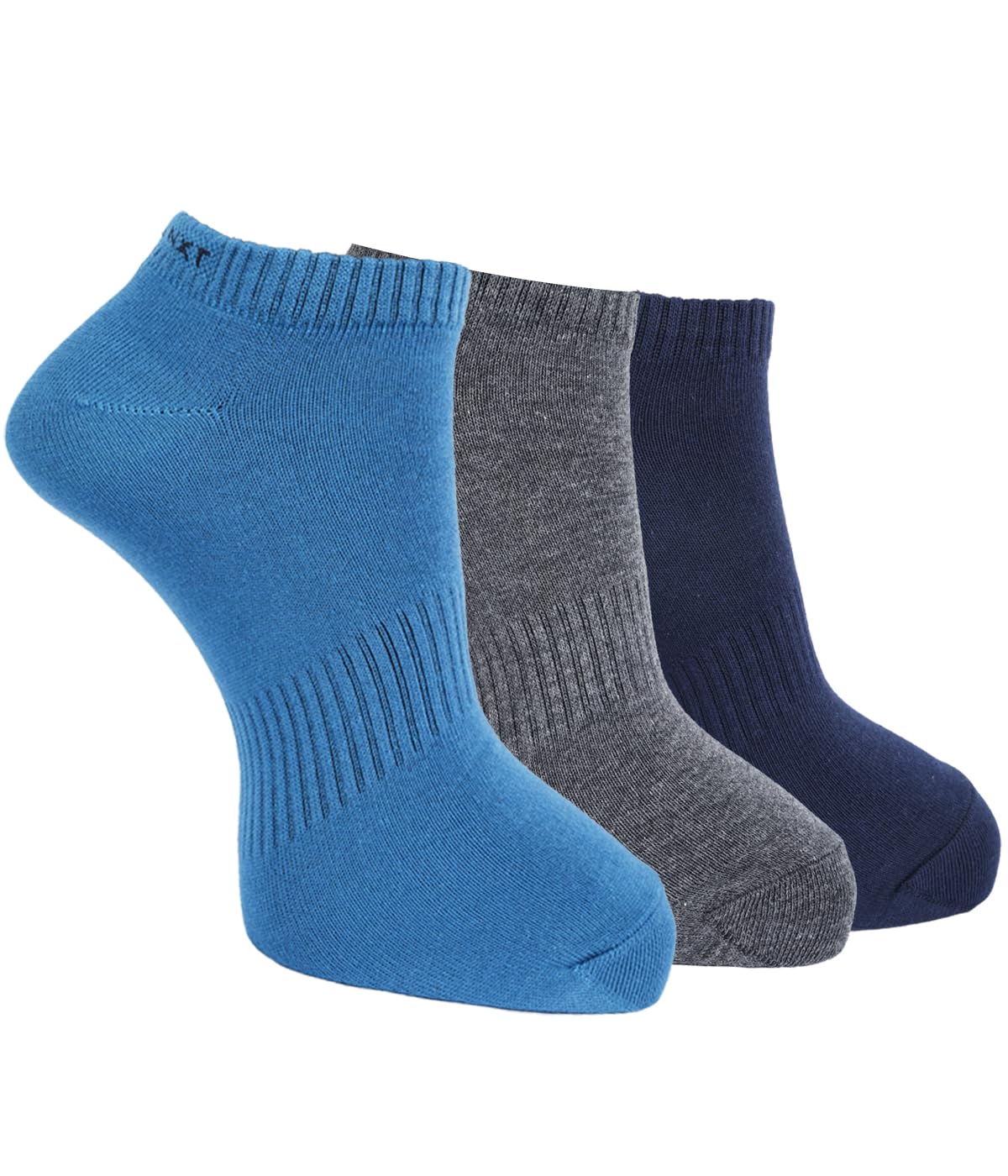 force nxt BY Dollar Socks for Men Solid Ankle Length Cotton Socks, Free Size, Pack of 3 (Multicoloured)-picture-30