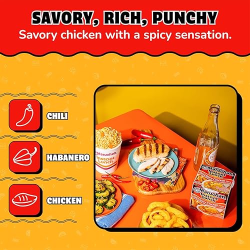 Miniatura 4 de Maruchan Instant Lunch Hot & Spicy Chicken Flavor, 2.25 Oz, Pack of 12