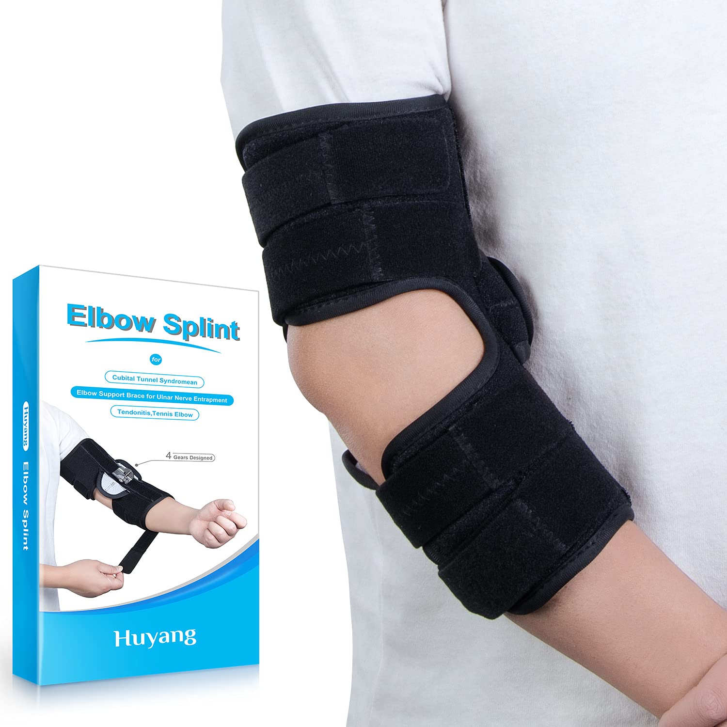 Buy Elbow splint brace for cubital tunnel syndrome, elbow support ulnar
