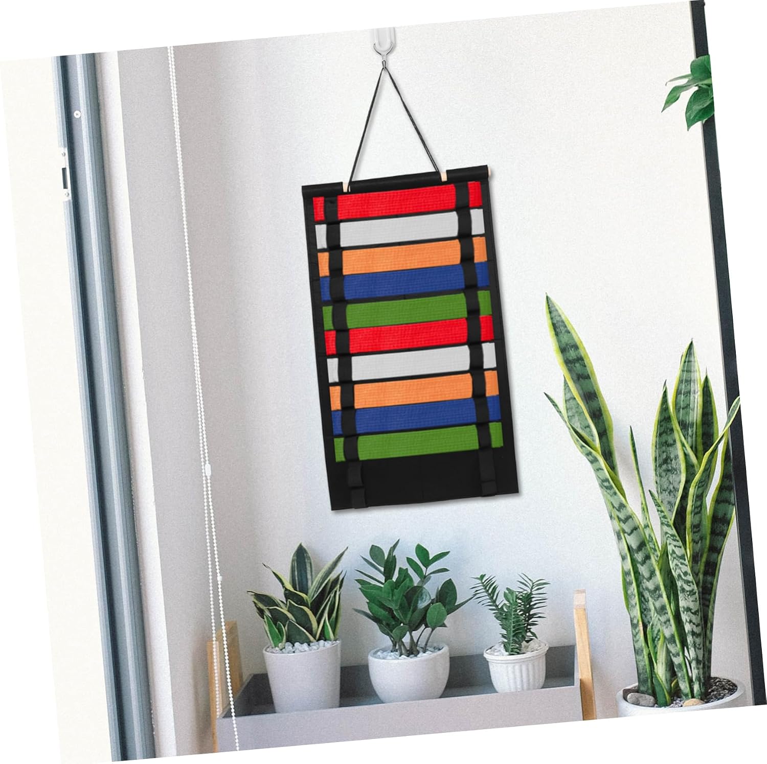 VANZACK Belt Display Rack for Martial Arts Holder for Taekwondo Karate Belts Easy Installation Compact Design for Wall Mounting