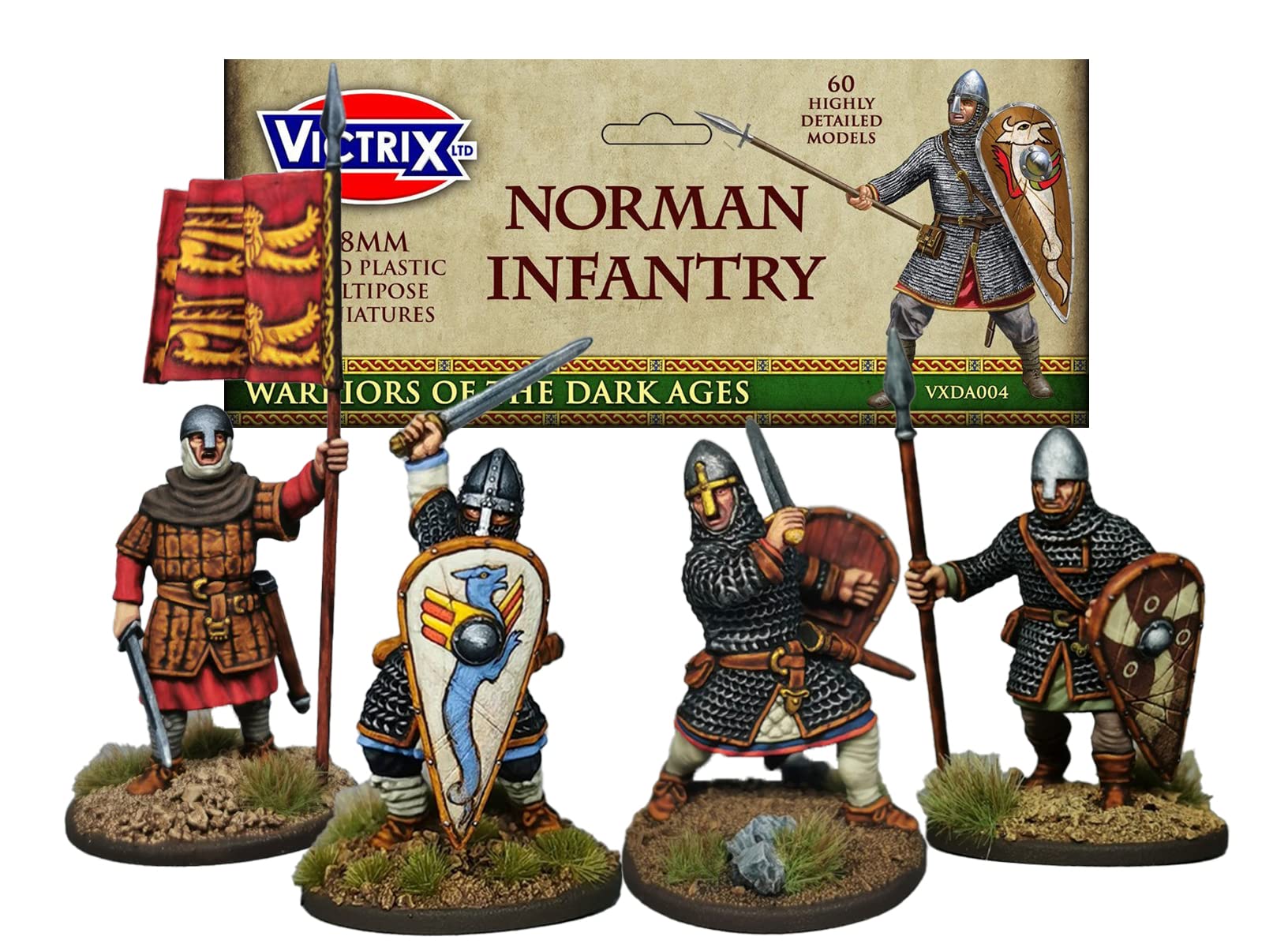 Norman Infantry - 60 Figures - 28mm Plastic Miniatures - Dark Ages