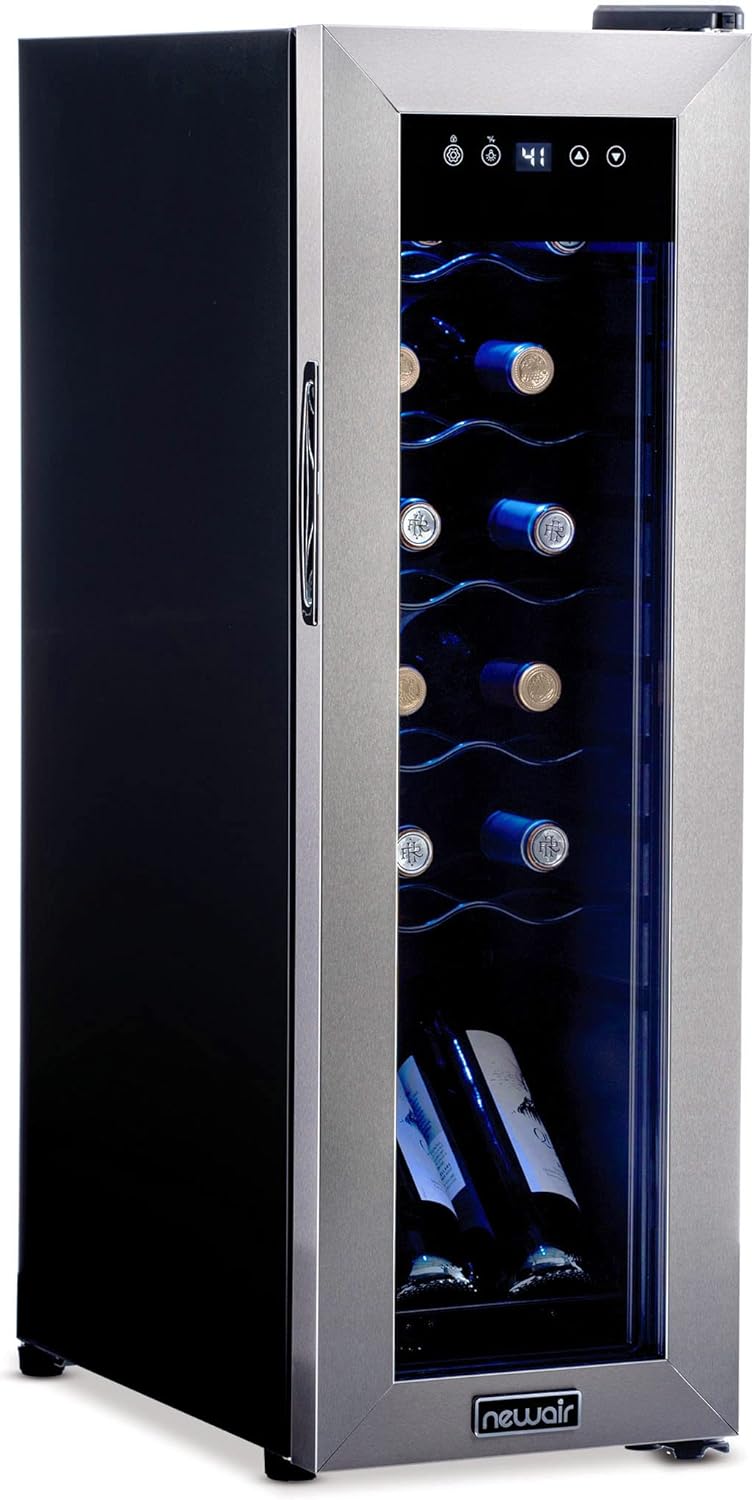 NewAir 12 Bottle Wine Cooler Refrigerator Freestanding