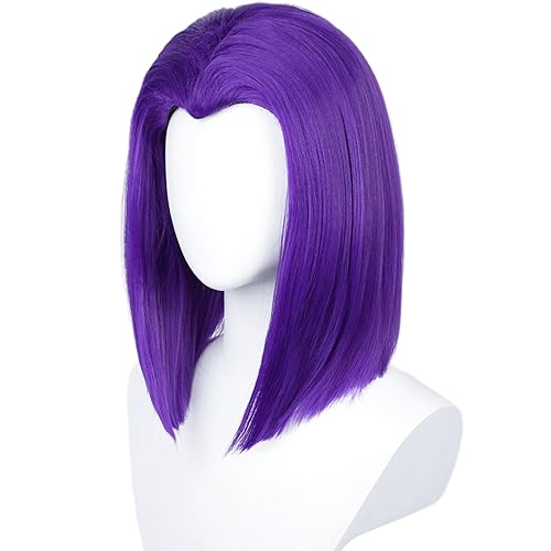 Miniatura 2 de Half and Half Uniquebe - Peluca de cosplay de ángel naranja para hombre de motosierra peluca larga naranja oscuro con flequillo  gorra de peluca