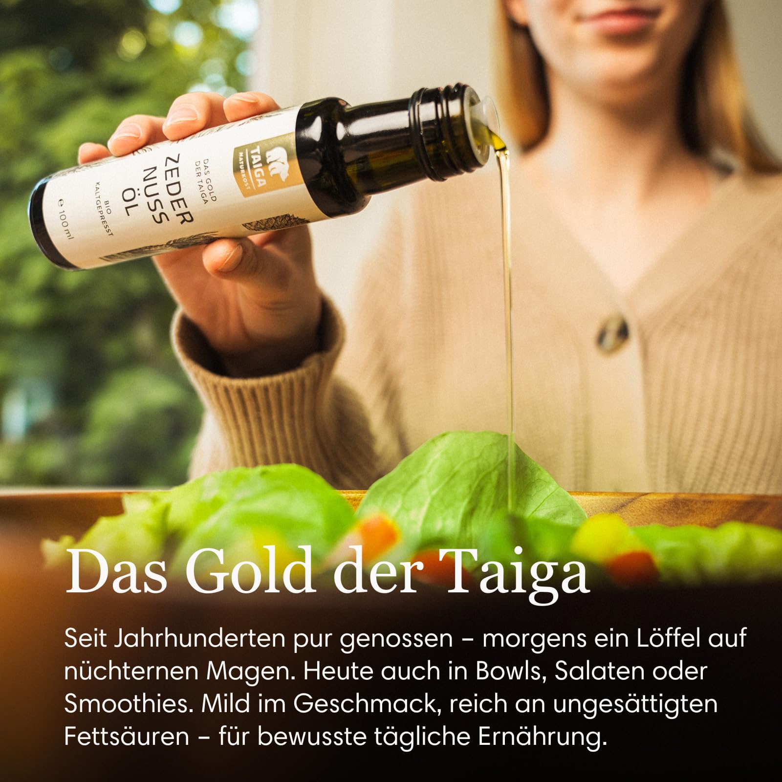 TAIGA Naturkost - Frisch, kaltgepresstes Zedernussöl - 3x100ml