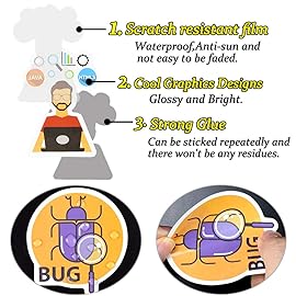 QTL Programming Stickers for Developers Program Party Supplies Waterproof Vinyl Stickers for Water Bottle Laptop 50Pcs