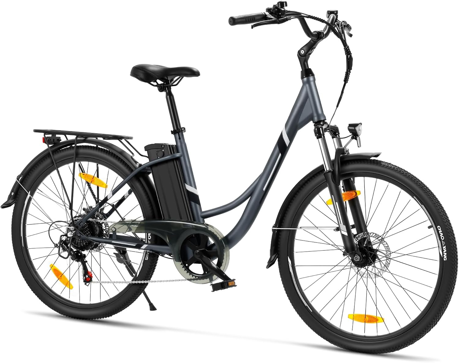 Touroll B1 26 Zoll City E-Bike mit 250W Motor und 36V 15.6Ah Akku Pedelec Cityräder Elektrofahrrad, Max Geschwindigkeit 25km/h Max Reichweite 90km, Erwachsene Herren Damen Ebike