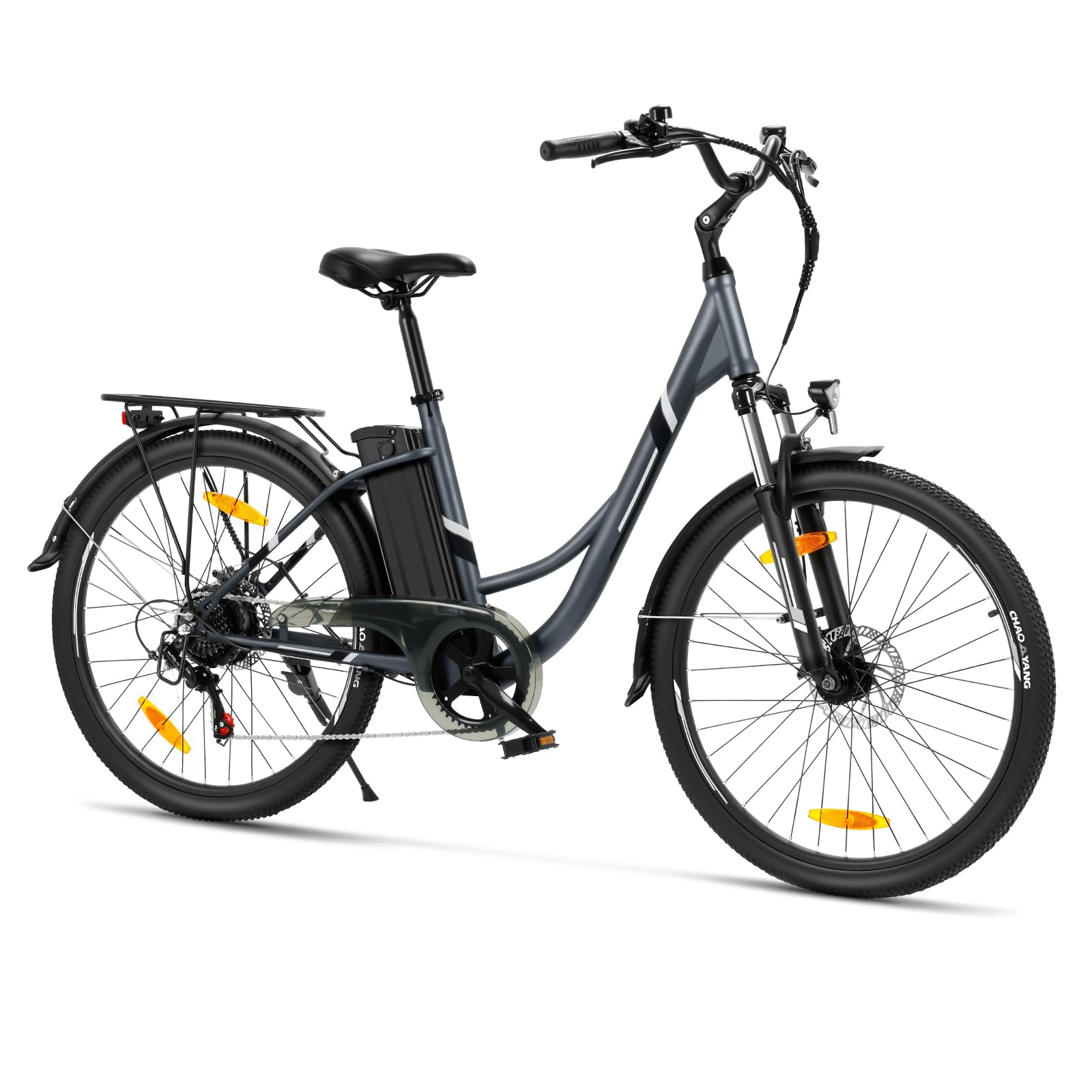 Touroll B1 26 Zoll City E-Bike mit 250W Motor und 36V 15.6Ah Akku Pedelec Cityräder Elektrofahrrad, Max Geschwindigkeit 25km/h Max Reichweite 90km, Erwachsene Herren Damen Ebike