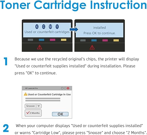Miniatura 7 de Cartucho de tóner de repuesto compatible para HP 206A 206X para Color Laserjet Pro MFP M283fdw M283cdw M283fdn M282mw M255dw M255nw M283 M255