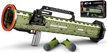 Reobrix AT-4 Rocket Launcher Building Set for Adult, 85CM Military Model