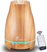 Vista 8 de Diffuserlove Difusores de aceite esencial de 6.8 fl oz, difusor de control remoto, humidificadores de niebla sin BPA, difusor de aromaterapia