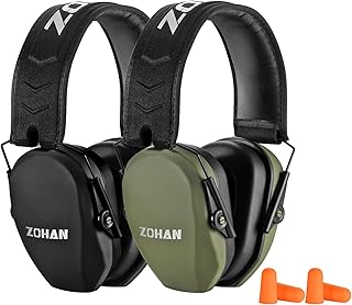 ZOHAN EM018 Shooting Ear Protection Noise Cancelling Ear Muffs Gun Range Hearing Protection 2 pack - ZOHAN