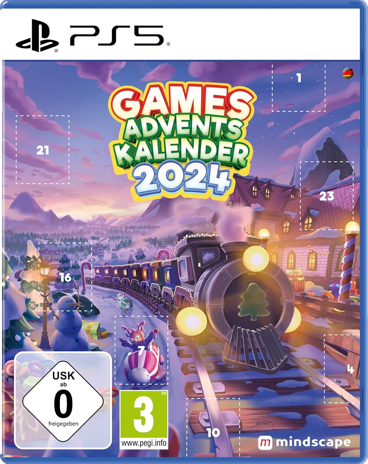 SONY Playstation 5 Games Adventskalender 2024, Advent Kalender mit 24 Spielen, jeden Tag ein