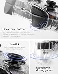 TPARTS Wireless Game Controller for Tesla Model 3/Y/S/X, Multi-Device Crystal Clear Controller with 7-Colors LED Mode Special Programmed and Design For Tesla/Switch/STEAM Deck/PC(1 pc)