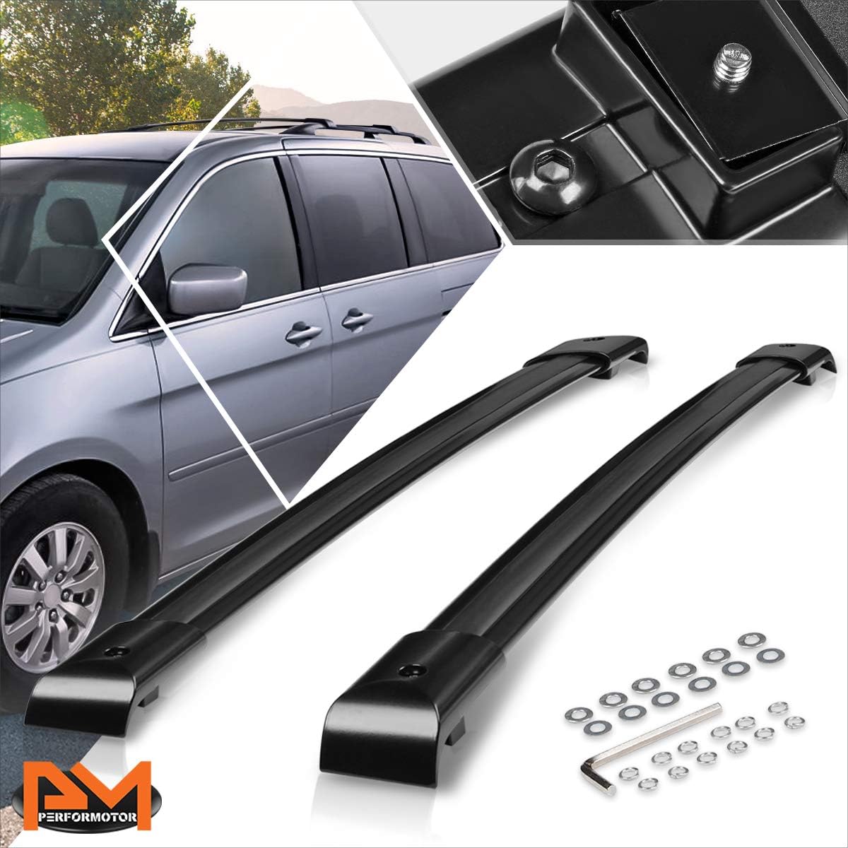 Pair Roof Rack Cross Bars,Aluminum Crossbars Cargo Bars Compatible with Honda Odyssey 05-10