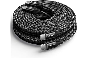 10ft 2-Pack Premium USB-C to USB-C Cable